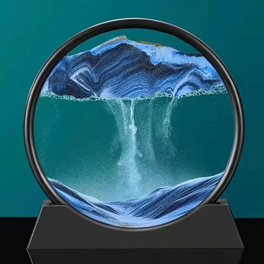 3D Moving Sand Art Glass